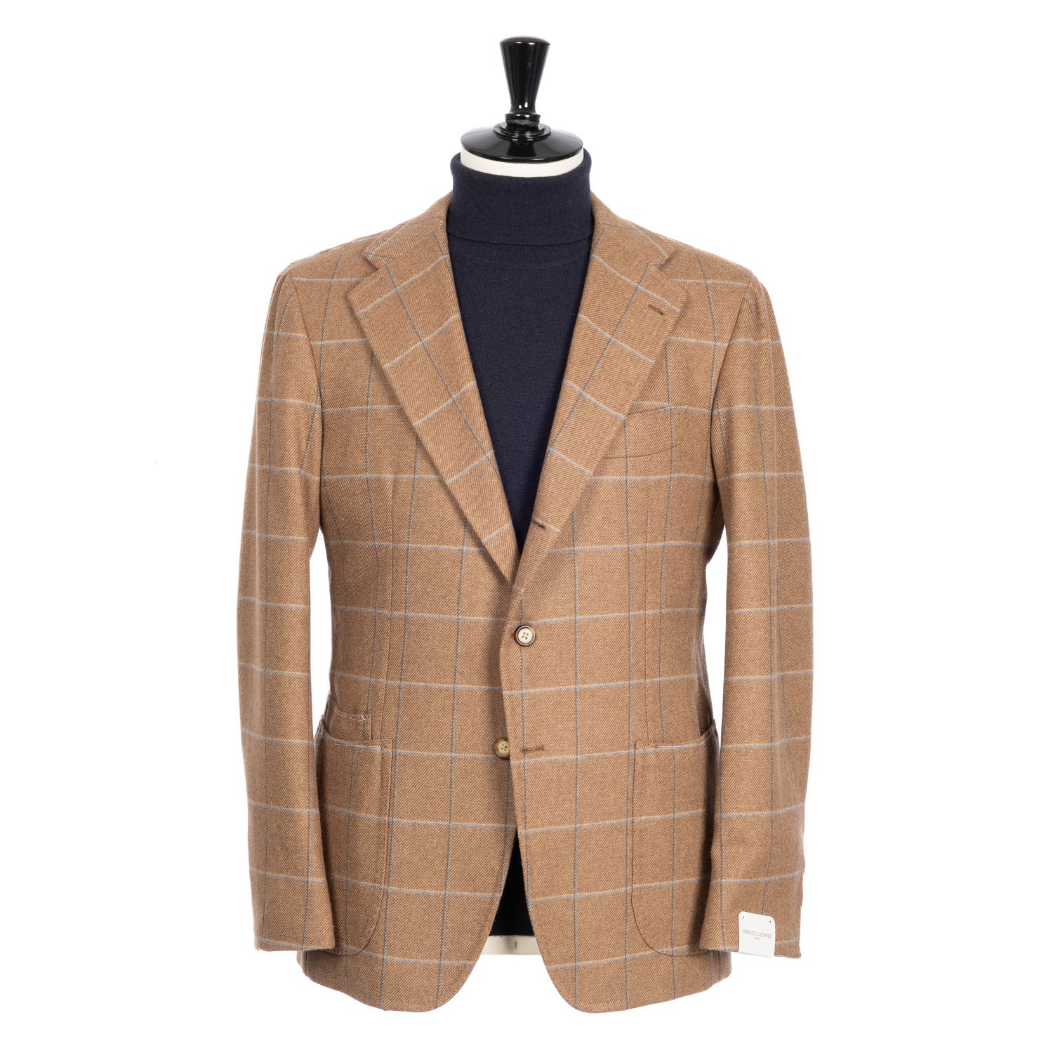 Limited Edition: Exclusively for Michael Jondral: Jacket "Window Pane" made from pure Wool by Fox Brothers - purely handmade